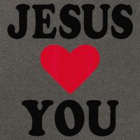 Jesus Loves You Gift Cotton Canvas Backpack