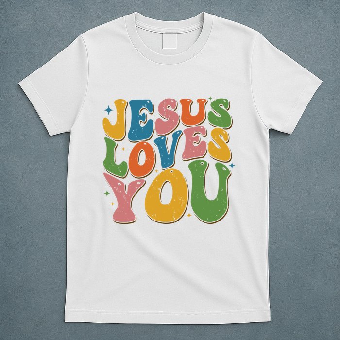 Jesus Loves You Retro Groovy T-Shirt
