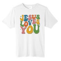 Jesus Loves You Retro Groovy Tall Fusion ChromaSoft Performance T-Shirt