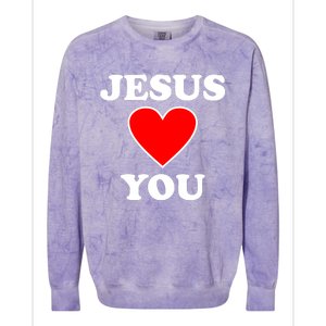 Jesus Loves You Come As You Are Colorblast Crewneck Sweatshirt