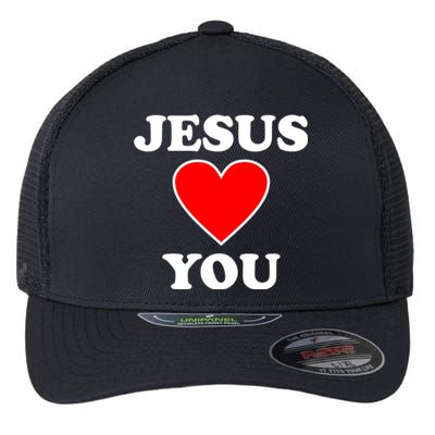 Jesus Loves You Come As You Are Flexfit Unipanel Trucker Cap