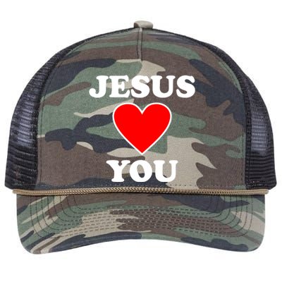 Jesus Loves You Come As You Are Retro Rope Trucker Hat Cap