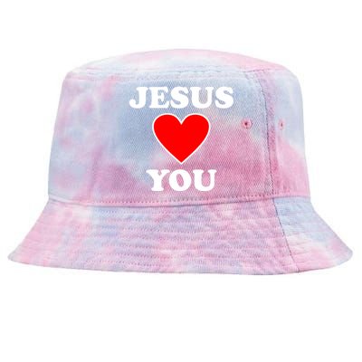 Jesus Loves You Come As You Are Tie-Dyed Bucket Hat