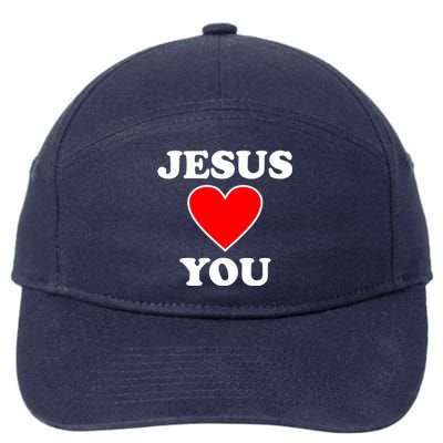 Jesus Loves You Come As You Are 7-Panel Snapback Hat