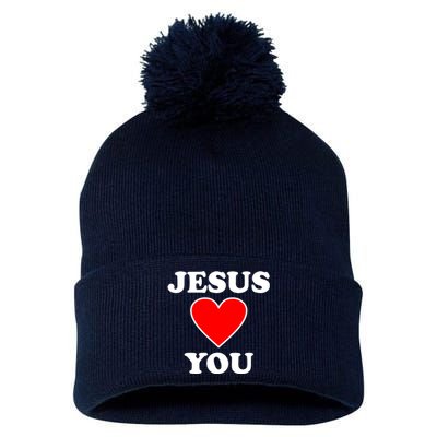 Jesus Loves You Come As You Are Pom Pom 12in Knit Beanie