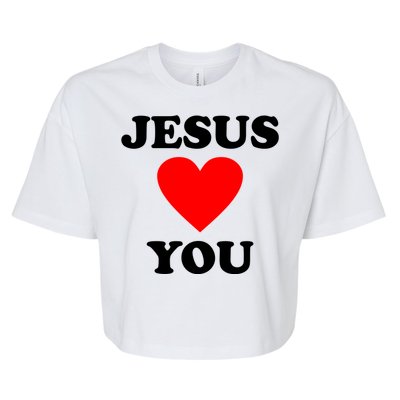 Jesus Loves You Come As You Are Bella+Canvas Jersey Crop Tee