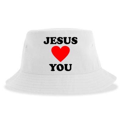 Jesus Loves You Come As You Are Sustainable Bucket Hat