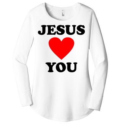 Jesus Loves You Come As You Are Women's Perfect Tri Tunic Long Sleeve Shirt