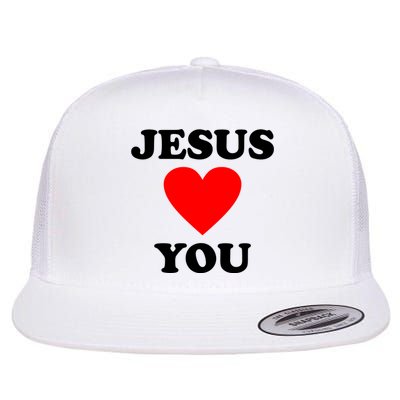 Jesus Loves You Come As You Are Flat Bill Trucker Hat