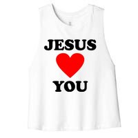 Jesus Loves You Come As You Are Women's Racerback Cropped Tank