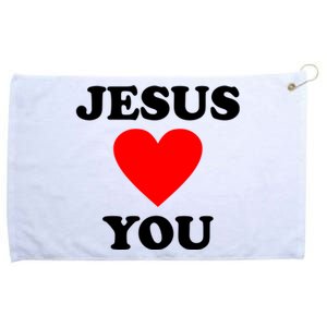 Jesus Loves You Come As You Are Grommeted Golf Towel