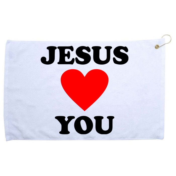 Jesus Loves You Come As You Are Grommeted Golf Towel