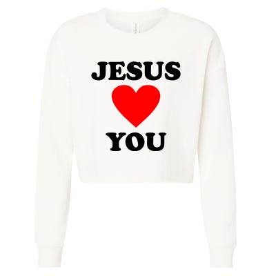 Jesus Loves You Come As You Are Cropped Pullover Crew