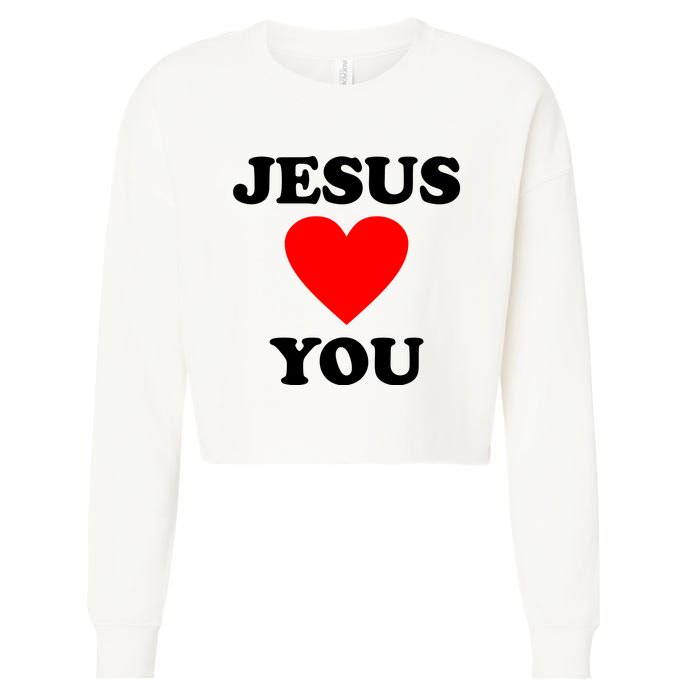 Jesus Loves You Come As You Are Cropped Pullover Crew