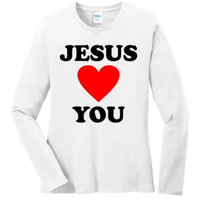 Jesus Loves You Come As You Are Ladies Long Sleeve Shirt