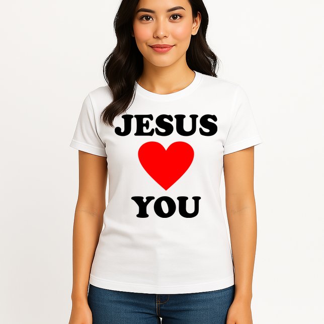Jesus Loves You Come As You Are Womens T-Shirt