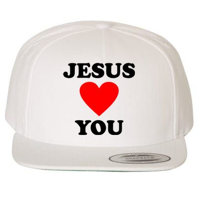 Jesus Loves You Come As You Are Wool Snapback Cap