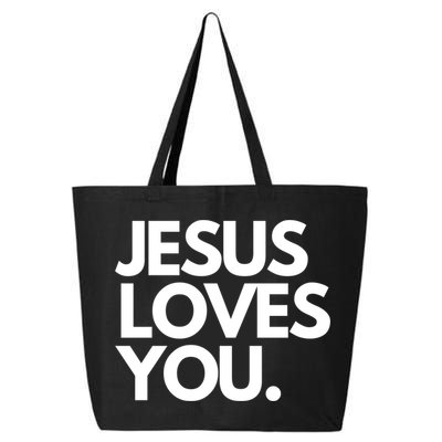 Jesus Loves You Christian Cute Gift 25L Jumbo Tote