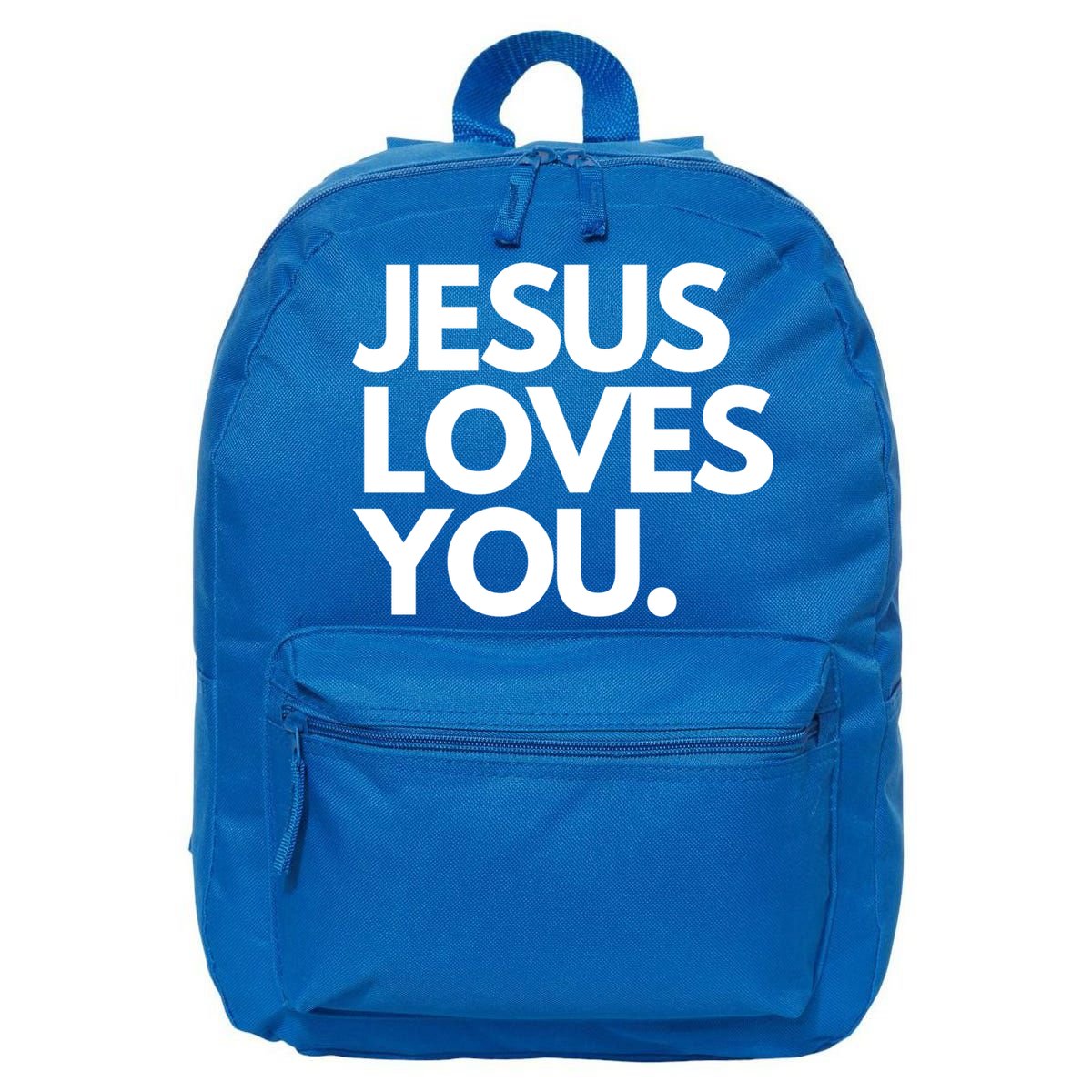 Jesus Loves You Christian Cute Gift 16 in Basic Backpack