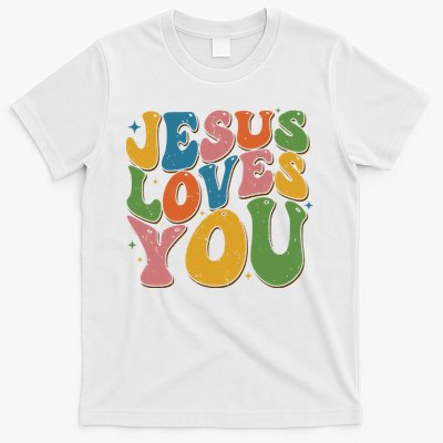 Jesus Loves You Retro Vintage Groovy T-Shirt