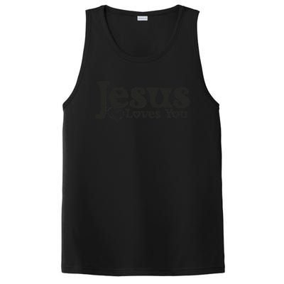 Jesus Loves You Graphic Message Of Hope And Love PosiCharge Competitor Tank