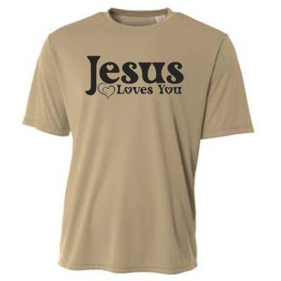 Jesus Loves You Graphic Message Of Hope And Love Cooling Performance Crew T-Shirt