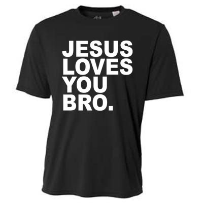 Jesus Loves You Bro Christian Faith Cooling Performance Crew T-Shirt