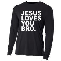 Jesus Loves You Bro Christian Faith Cooling Performance Long Sleeve Crew