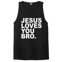 Jesus Loves You Bro Christian Faith PosiCharge Competitor Tank