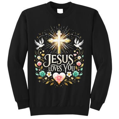 Jesus Loves You Faith Religious Catholic Christian Pastor Sweatshirt