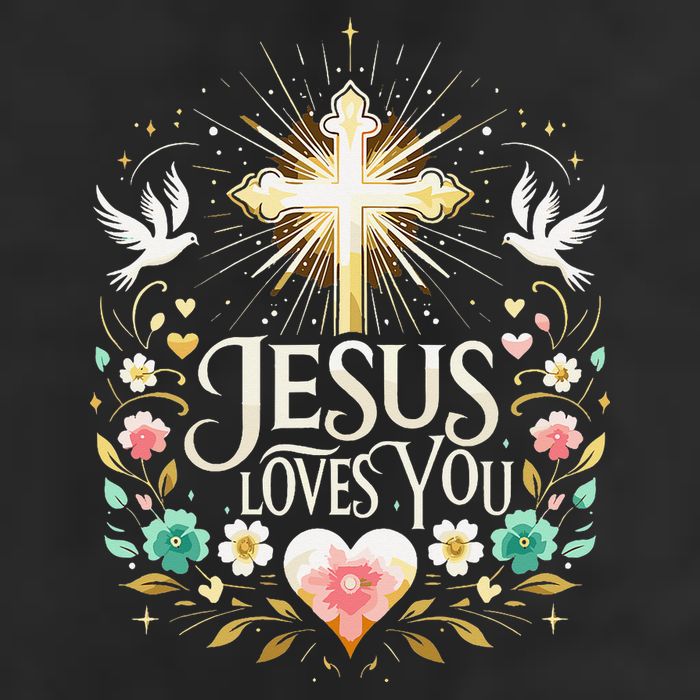 Jesus Loves You Faith Religious Catholic Christian Pastor Hat