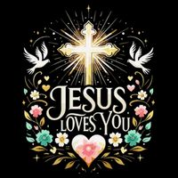 Jesus Loves You Faith Religious Catholic Christian Pastor Toddler T-Shirt