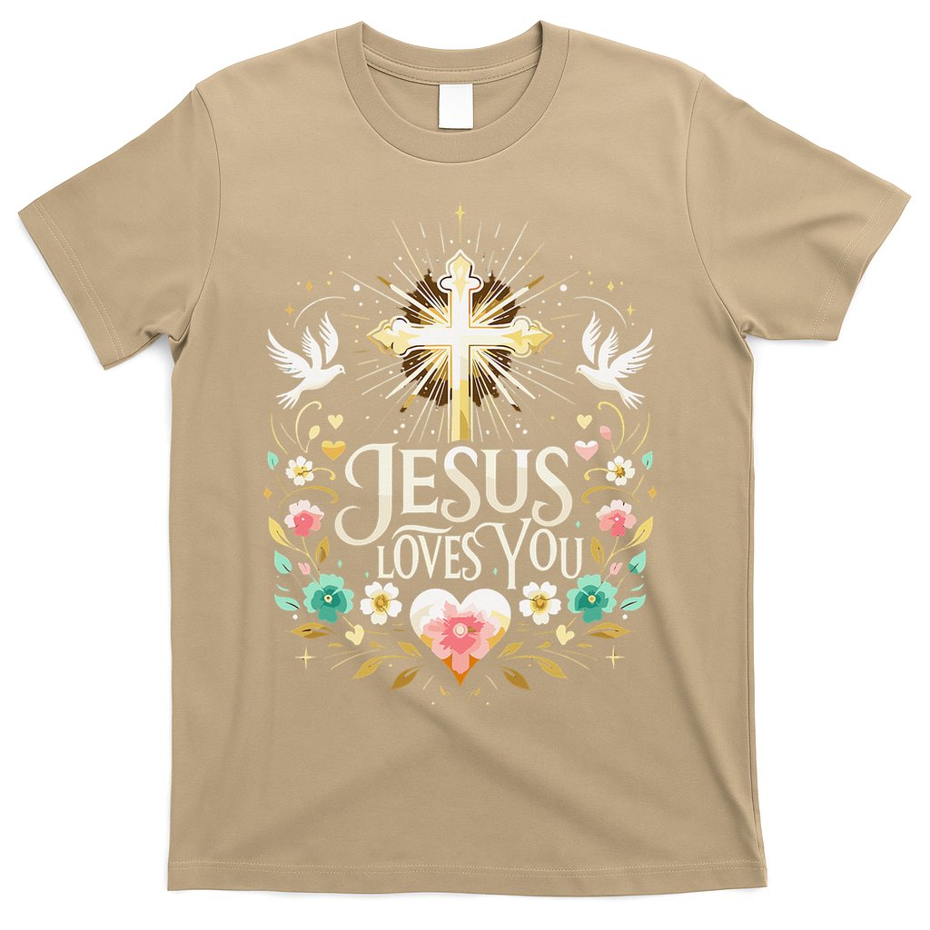 Jesus Loves You Faith Religious Catholic Christian Pastor T-Shirt