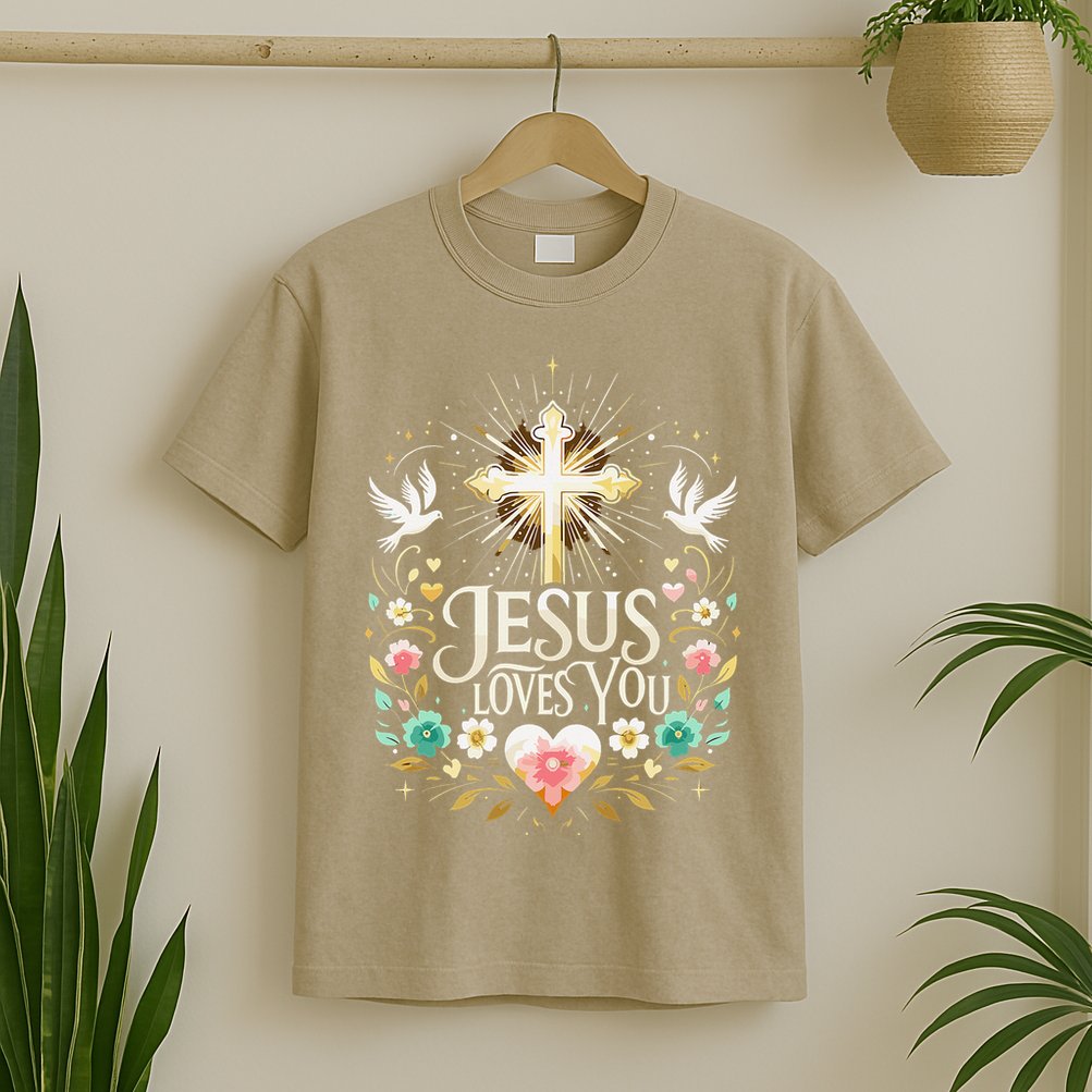 Jesus Loves You Faith Religious Catholic Christian Pastor T-Shirt