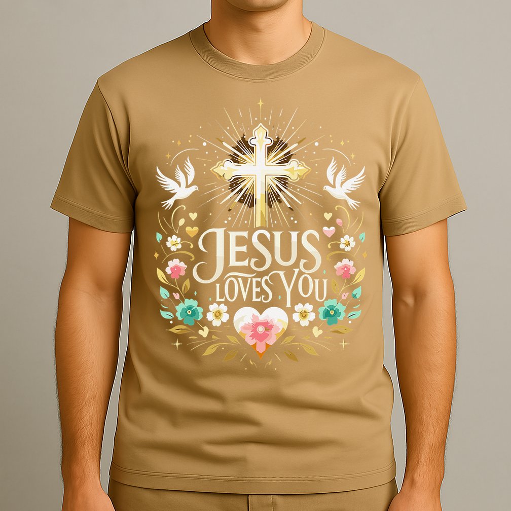 Jesus Loves You Faith Religious Catholic Christian Pastor T-Shirt