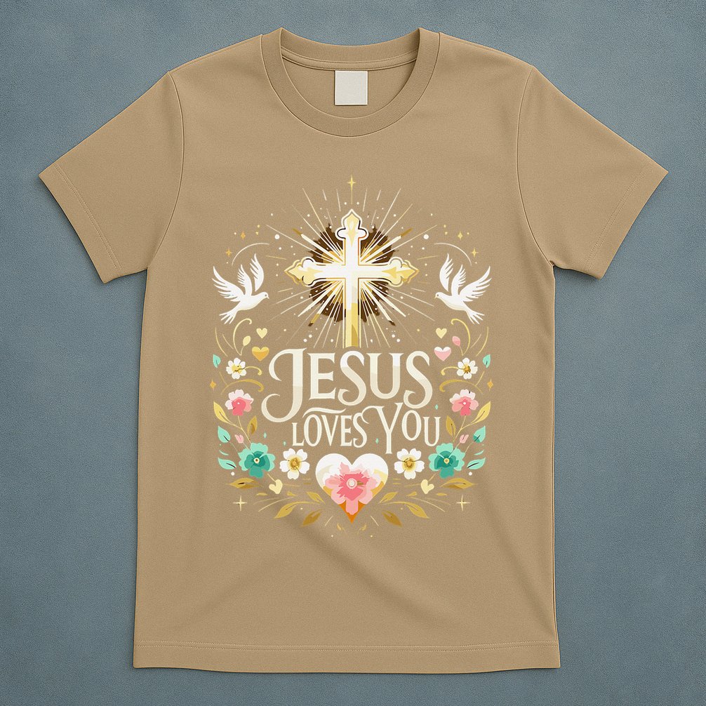 Jesus Loves You Faith Religious Catholic Christian Pastor T-Shirt