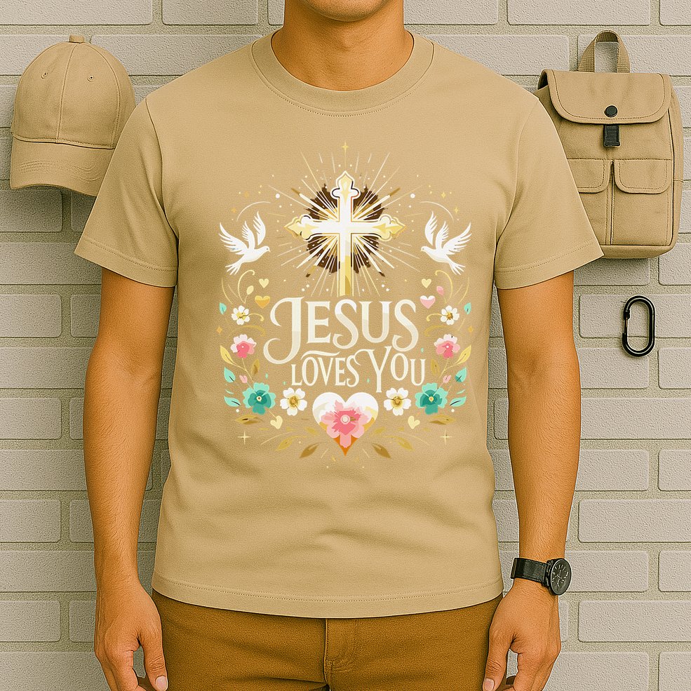 Jesus Loves You Faith Religious Catholic Christian Pastor T-Shirt