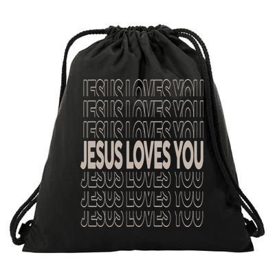 Jesus Loves You Christian Teen Girl God Son Brother Drawstring Bag