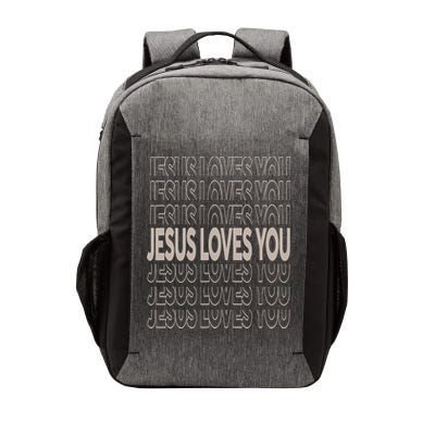 Jesus Loves You Christian Teen Girl God Son Brother Vector Backpack
