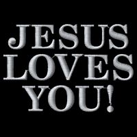 Jesus Loves You Christian Hope Faith Charity Embroidered Embroidered Bucket Hat
