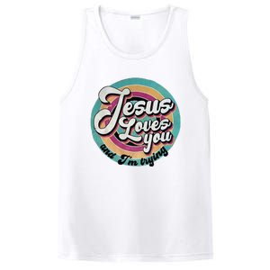 Jesus Loves You And IM Trying PosiCharge Competitor Tank