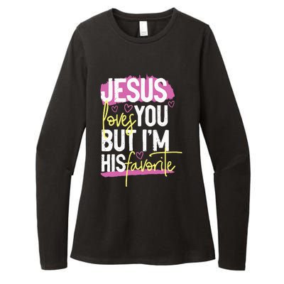 Jesus Loves You But IM His Favorite Womens CVC Long Sleeve Shirt