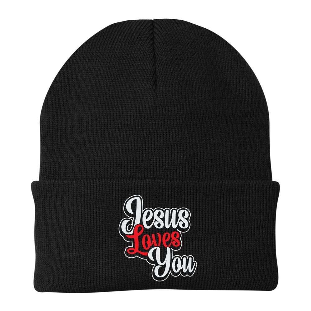 Jesus Loves You Loving Christian Faith Gift Beanie