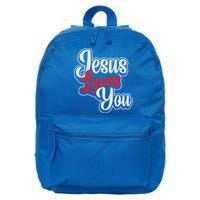 Jesus Loves You Loving Christian Faith Gift 16 in Basic Backpack