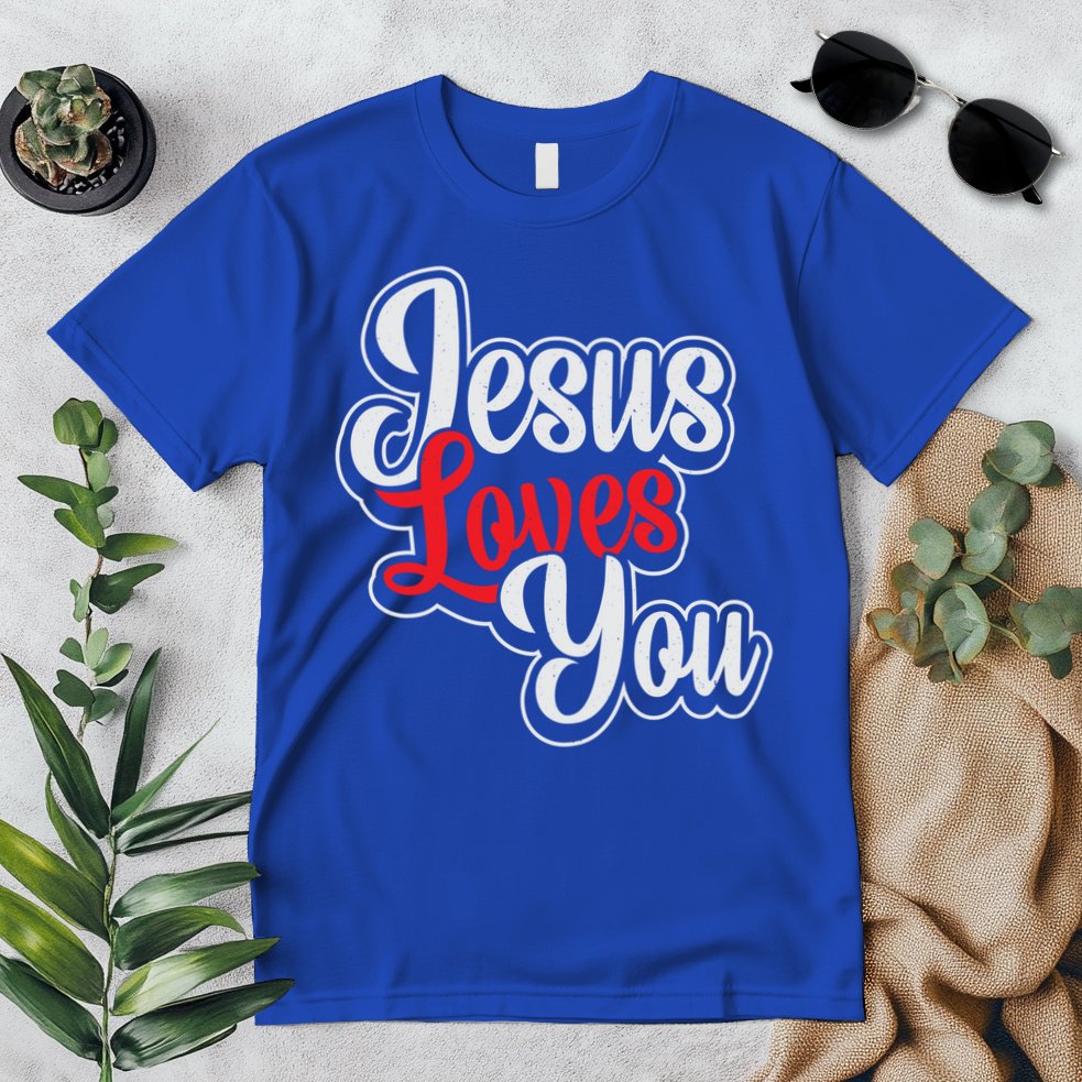 Jesus Loves You Loving Christian Faith Gift Premium T-Shirt