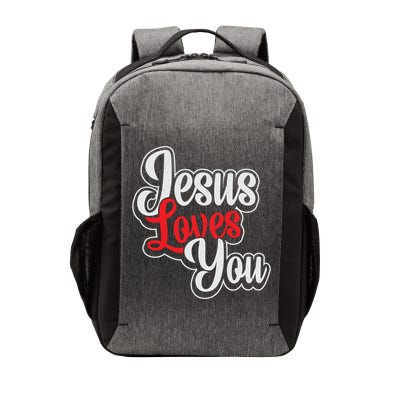 Jesus Loves You Loving Christian Faith Gift Vector Backpack