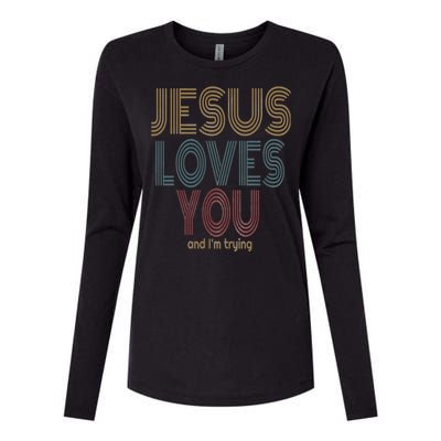 Jesus Loves You This I Know Christian Love Meaningful Gift Womens Cotton Relaxed Long Sleeve T-Shirt