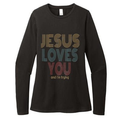 Jesus Loves You This I Know Christian Love Meaningful Gift Womens CVC Long Sleeve Shirt