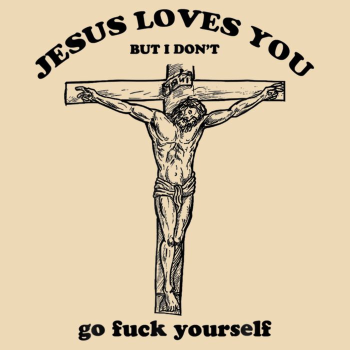 Jesus Loves You But I Don't Go Fuck Yourself Zip Tote Bag