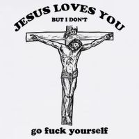 Jesus Loves You But I Don't Go Fuck Yourself Cooling Performance Crew T-Shirt
